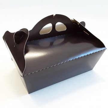 SCATOLE PORTAPASTE MARRONE INTERNO ORO